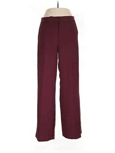 Pre-owned Maison D' Amelie Dress Pants In Burgundy