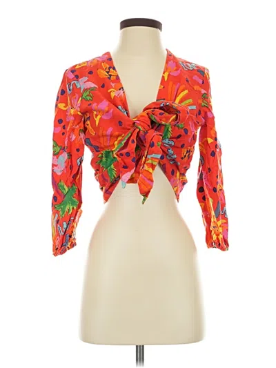 Pre-owned Maison D' Amelie Kimono In Orange