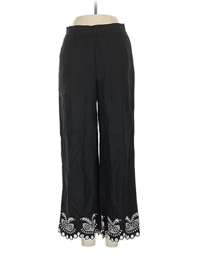 Pre-owned Maison D' Amelie Linen Pants In Black