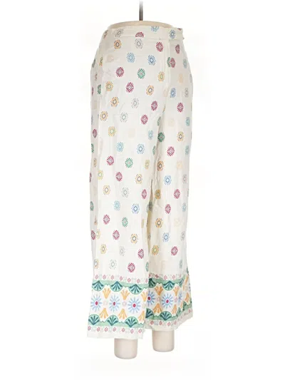 Pre-owned Maison D' Amelie Linen Pants In Ivory