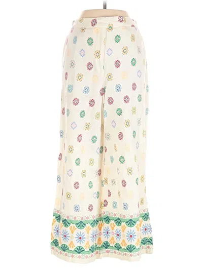 Pre-owned Maison D' Amelie Linen Pants In White
