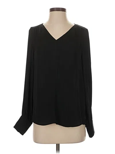 Pre-owned Maison D' Amelie Long Sleeve Blouse In Black
