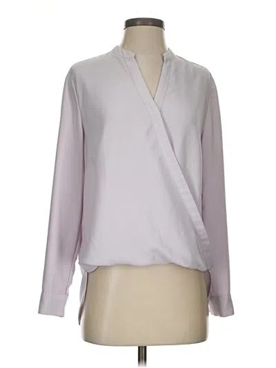 Pre-owned Maison D' Amelie Long Sleeve Blouse In Gray