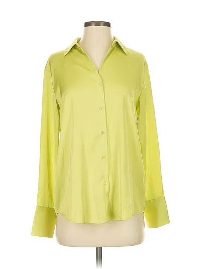 Pre-owned Maison D' Amelie Long Sleeve Blouse In Green