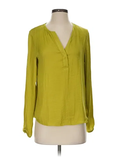 Pre-owned Maison D' Amelie Long Sleeve Blouse In Green