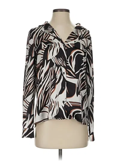 Pre-owned Maison D' Amelie Long Sleeve Blouse In Ivory