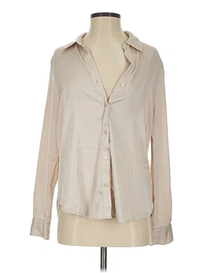 Pre-owned Maison D' Amelie Long Sleeve Blouse In Ivory