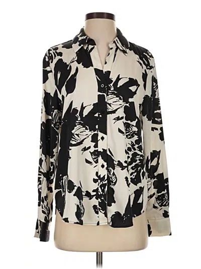 Pre-owned Maison D' Amelie Long Sleeve Blouse In Ivory