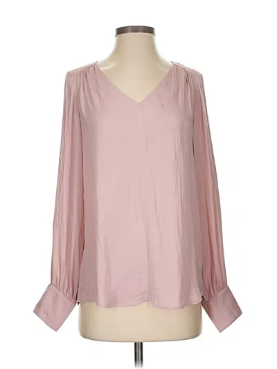 Pre-owned Maison D' Amelie Long Sleeve Blouse In Pink