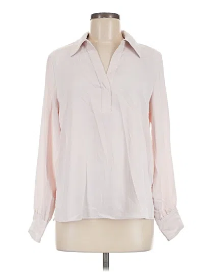 Pre-owned Maison D' Amelie Long Sleeve Blouse In Pink