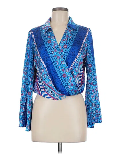 Pre-owned Maison D' Amelie Long Sleeve T-shirt In Blue