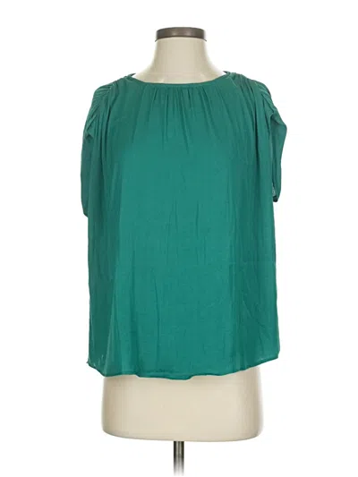 Pre-owned Maison D' Amelie Short Sleeve Blouse In Blue