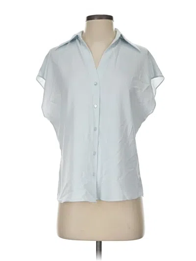 Pre-owned Maison D' Amelie Short Sleeve Blouse In Blue
