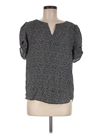Pre-owned Maison D' Amelie Short Sleeve Blouse In Gray