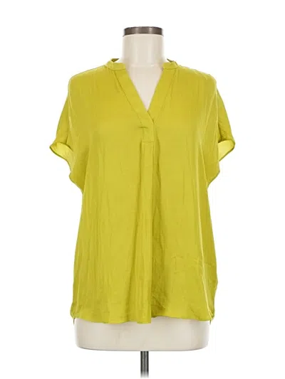 Pre-owned Maison D' Amelie Short Sleeve Blouse In Green