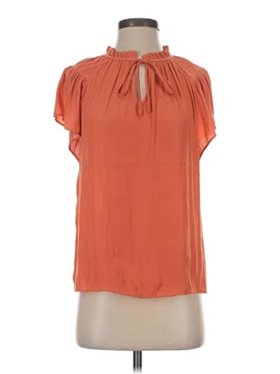 Pre-owned Maison D' Amelie Short Sleeve Blouse In Orange