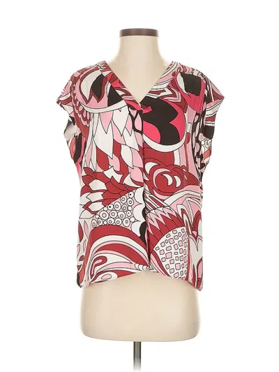 Pre-owned Maison D' Amelie Short Sleeve Blouse In Red