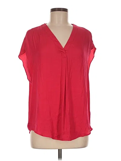 Pre-owned Maison D' Amelie Short Sleeve Blouse In Red