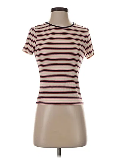 Pre-owned Maison D' Amelie Short Sleeve T-shirt In Brown