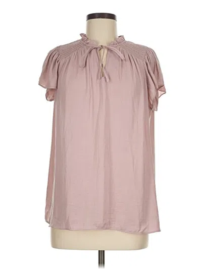 Pre-owned Maison D' Amelie Short Sleeve T-shirt In Pink