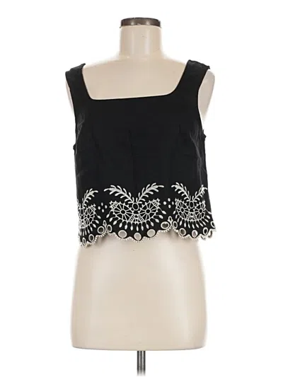 Pre-owned Maison D' Amelie Sleeveless Blouse In Black