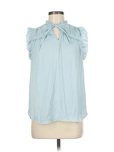 Pre-owned Maison D' Amelie Sleeveless Blouse In Blue