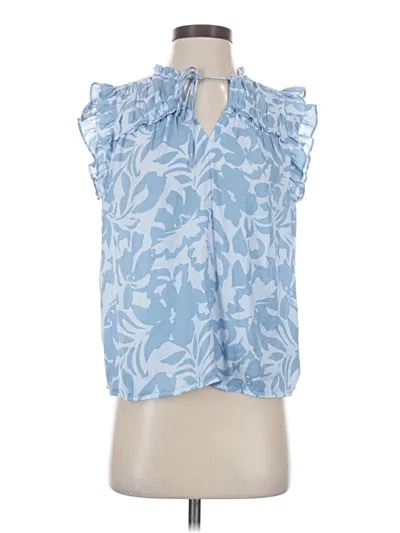 Pre-owned Maison D' Amelie Sleeveless Blouse In Blue