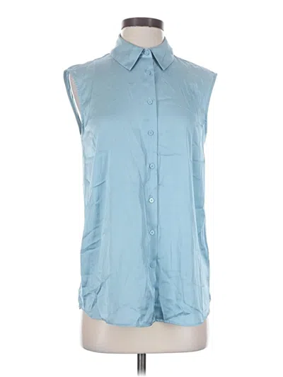 Pre-owned Maison D' Amelie Sleeveless Blouse In Blue