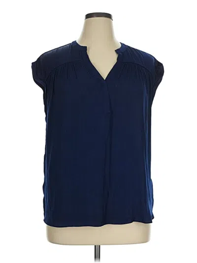 Pre-owned Maison D' Amelie Sleeveless Blouse In Blue