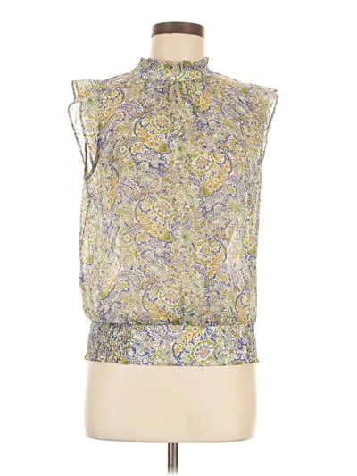 Pre-owned Maison D' Amelie Sleeveless Blouse In Gold