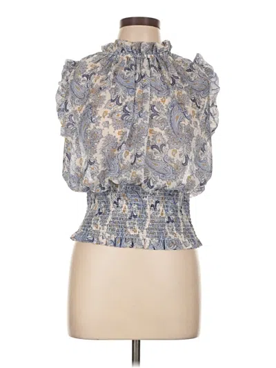 Pre-owned Maison D' Amelie Sleeveless Blouse In Gray