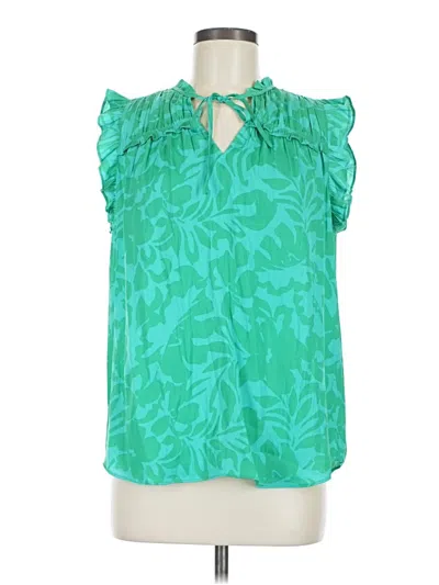 Pre-owned Maison D' Amelie Sleeveless Blouse In Green