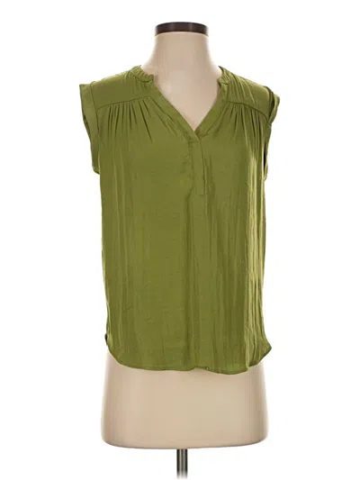 Pre-owned Maison D' Amelie Sleeveless Blouse In Green