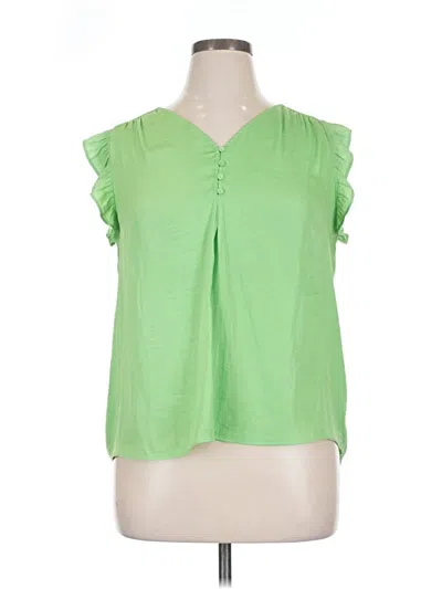 Pre-owned Maison D' Amelie Sleeveless Blouse In Green
