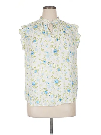 Pre-owned Maison D' Amelie Sleeveless Blouse In Ivory