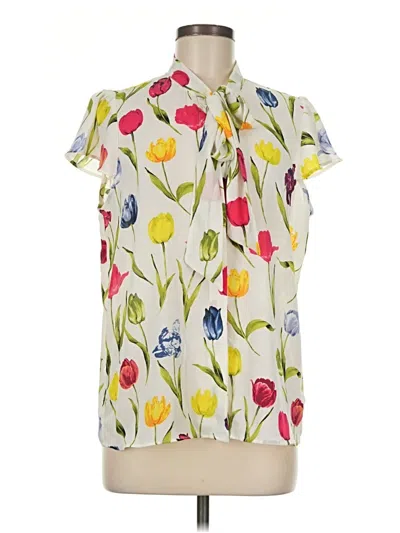 Pre-owned Maison D' Amelie Sleeveless Blouse In Ivory