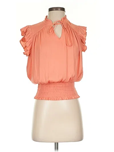 Pre-owned Maison D' Amelie Sleeveless Blouse In Orange