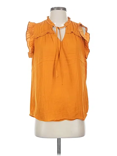 Pre-owned Maison D' Amelie Sleeveless Blouse In Orange