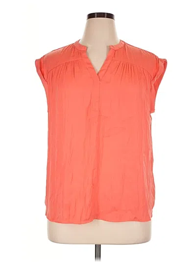 Pre-owned Maison D' Amelie Sleeveless Blouse In Orange