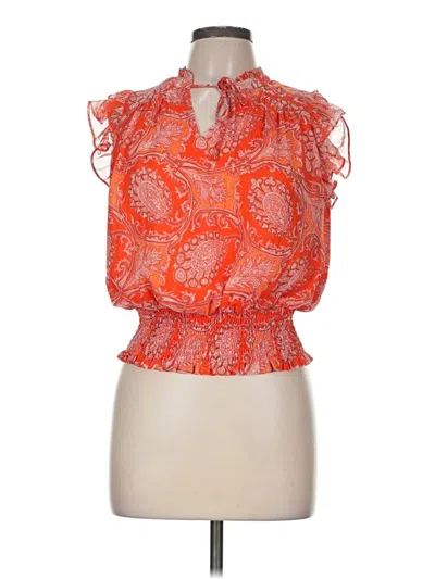 Pre-owned Maison D' Amelie Sleeveless Blouse In Orange