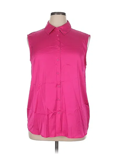 Pre-owned Maison D' Amelie Sleeveless Blouse In Pink