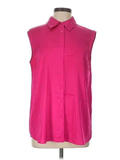 Pre-owned Maison D' Amelie Sleeveless Blouse In Pink