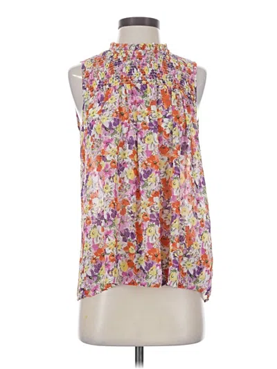 Pre-owned Maison D' Amelie Sleeveless Blouse In Purple