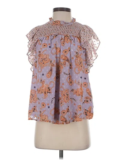 Pre-owned Maison D' Amelie Sleeveless Blouse In Purple