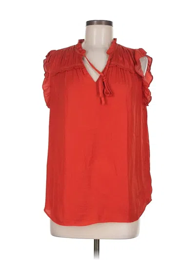Pre-owned Maison D' Amelie Sleeveless Blouse In Red