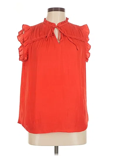 Pre-owned Maison D' Amelie Sleeveless Blouse In Red