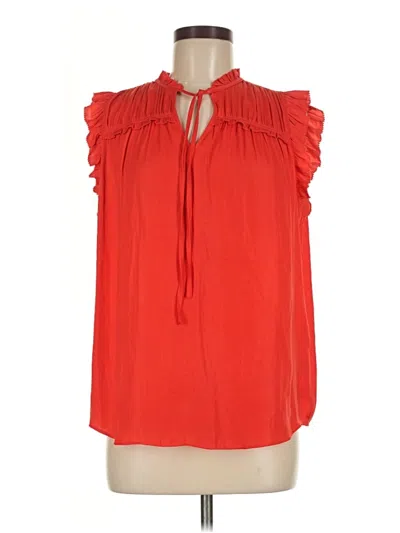 Pre-owned Maison D' Amelie Sleeveless Blouse In Red