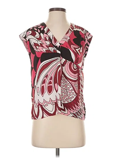 Pre-owned Maison D' Amelie Sleeveless Blouse In Red