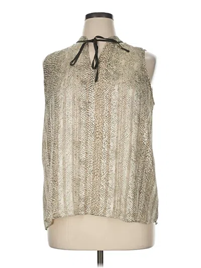 Pre-owned Maison D' Amelie Sleeveless Blouse In Silver