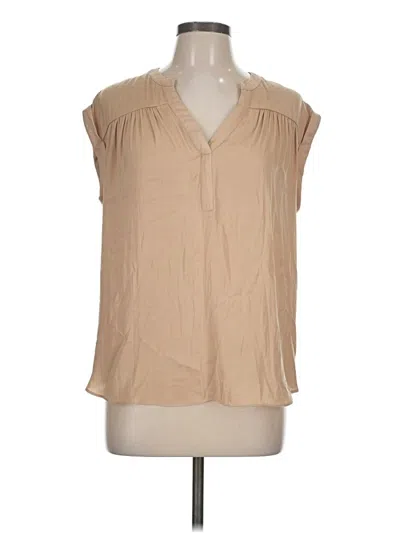 Pre-owned Maison D' Amelie Sleeveless Blouse In Tan